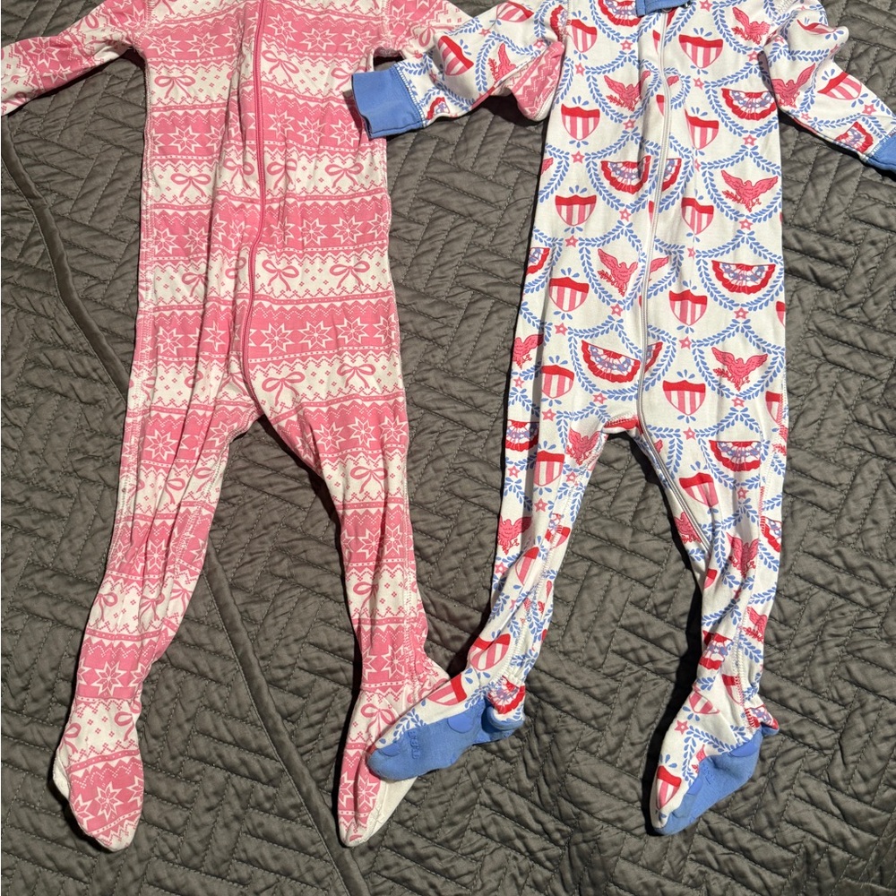 The Beaufort Bonnet Company Pink and Blue Kids Footies